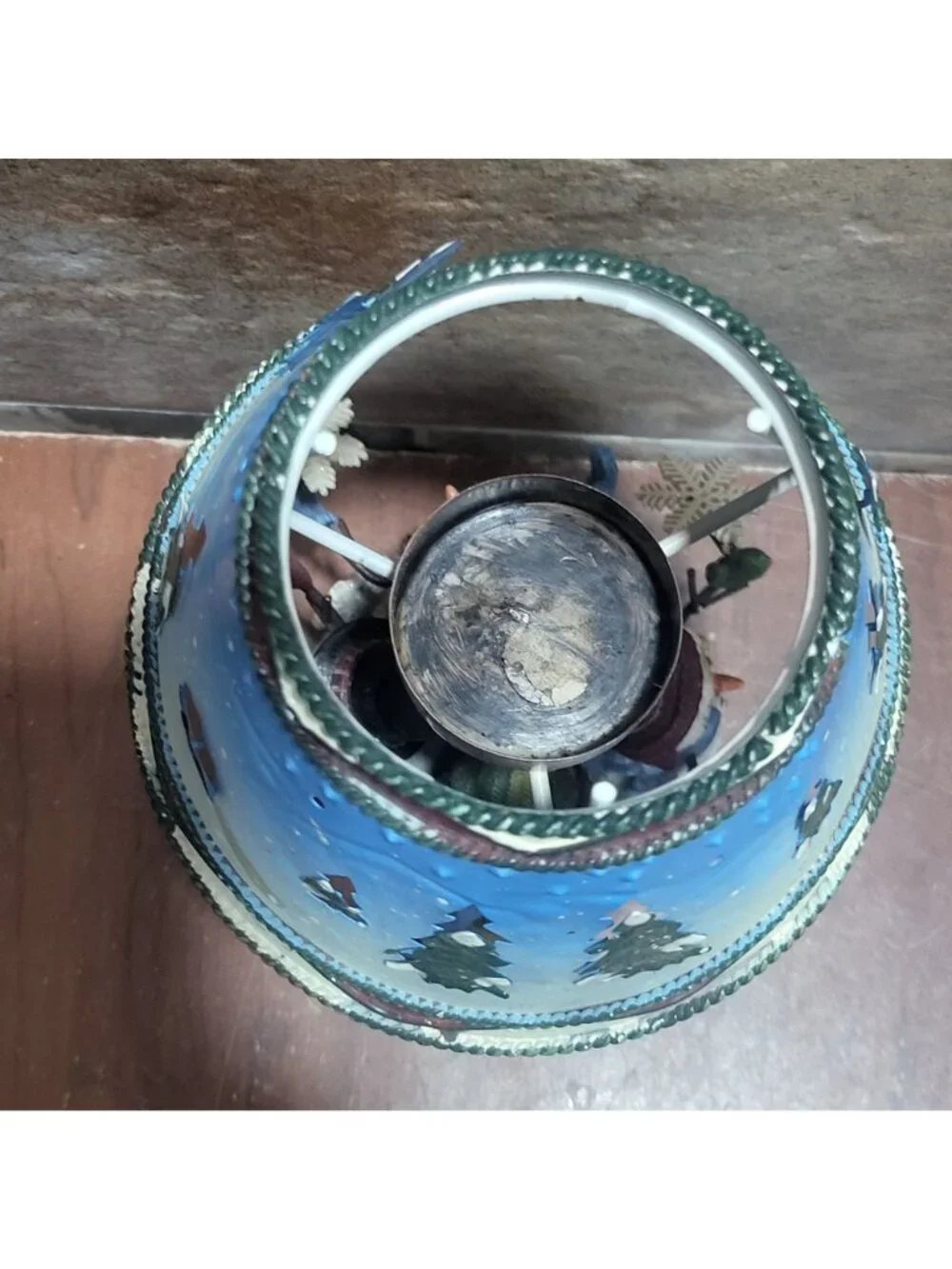 Vintage Home Interiors Snowman Family Tealight Candle Holder